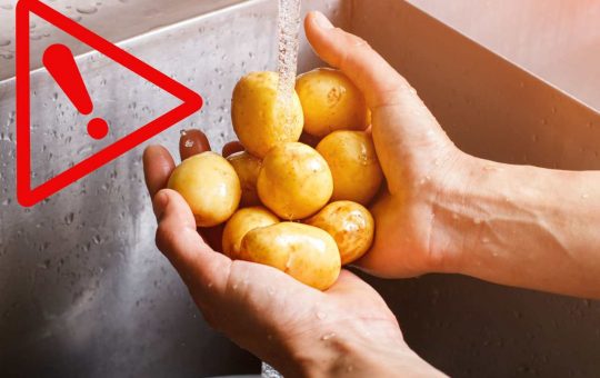 Lavare bene le patate - Fonte AdobeStock